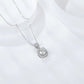 August Moissanite Necklace whitegold