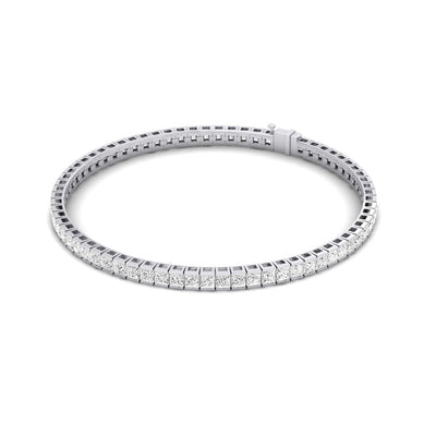 Avalon Princess Tennis Diamond Bracelet (clarity Enhanced) whitegold