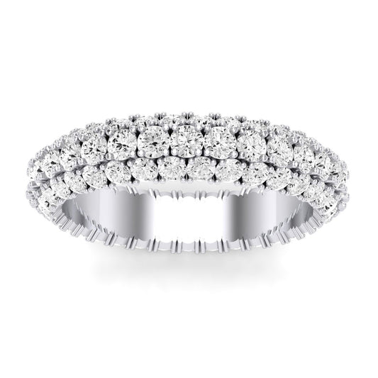 Avens Round Cut Diamond Eternity Band (Clarity Enhanced) whitegold