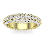 Avens Round Cut Diamond Eternity Band (Clarity Enhanced) yellowgold
