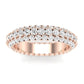 Avens Round Cut Diamond Eternity Band (Clarity Enhanced) rosegold