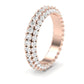 Avens Round Cut Diamond Eternity Band (Clarity Enhanced) rosegold