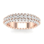 Avens Round Cut Diamond Eternity Band (Clarity Enhanced) rosegold