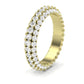 Avens Round Cut Moissanite Eternity Band yellowgold