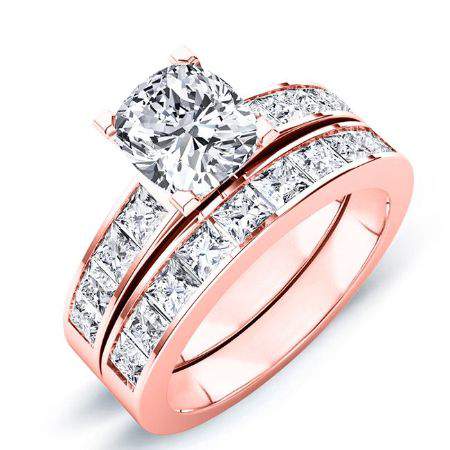 Ayana Cushion Diamond Bridal Set (Lab Grown Igi Cert) rosegold