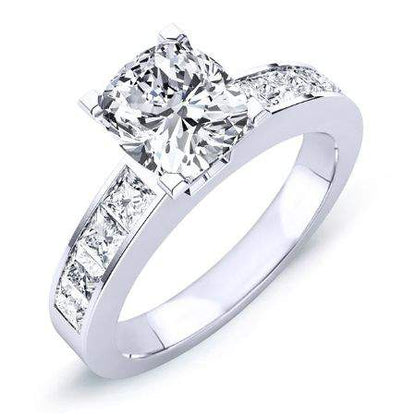 Ayana Cushion Diamond Engagement Ring (Lab Grown Igi Cert) whitegold