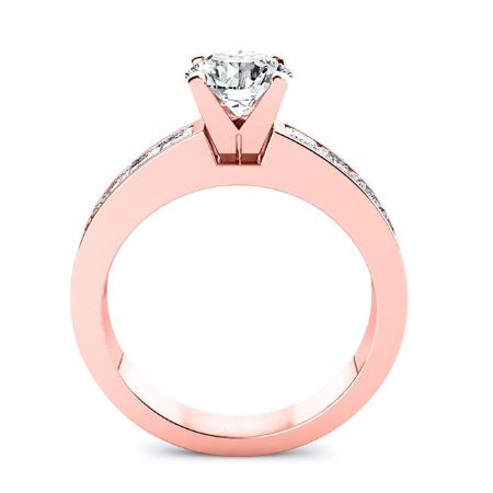 Ayana Diamond Matching Band Only (engagement Ring Not Included) For Ring With Cushion Center rosegold