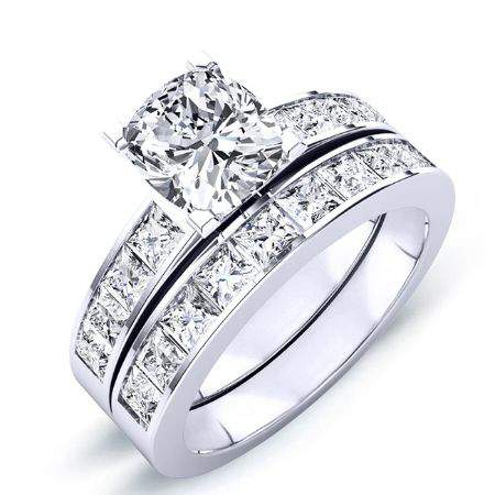 Ayana Diamond Matching Band Only (engagement Ring Not Included) For Ring With Cushion Center whitegold