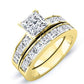 Ayana Princess Diamond Bridal Set (Lab Grown Igi Cert) yellowgold