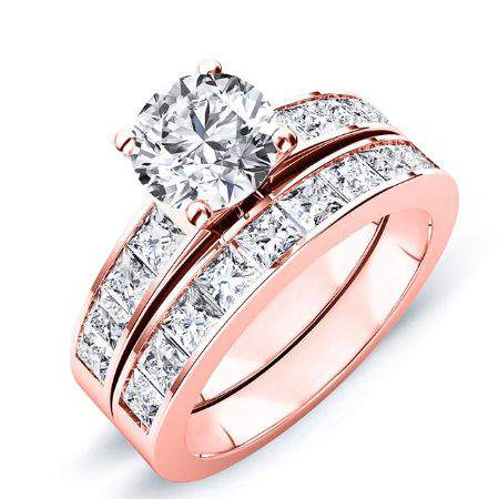 Ayana Round Diamond Bridal Set (Lab Grown Igi Cert) rosegold