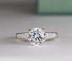 Ayana Round Diamond Engagement Ring (Lab Grown Igi Cert) whitegold