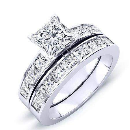 2.00 ct - Ayana - Princess Moissanite Bridal Set