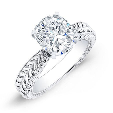 Azalea Cushion Diamond Bridal Set (Lab Grown Igi Cert) whitegold