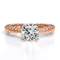 Azalea Cushion Diamond Engagement Ring (Lab Grown Igi Cert) rosegold