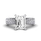 Azalea Emerald Diamond Bridal Set (Lab Grown Igi Cert) whitegold