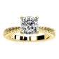 Azalea Cushion Diamond Engagement Ring (Lab Grown Igi Cert) yellowgold