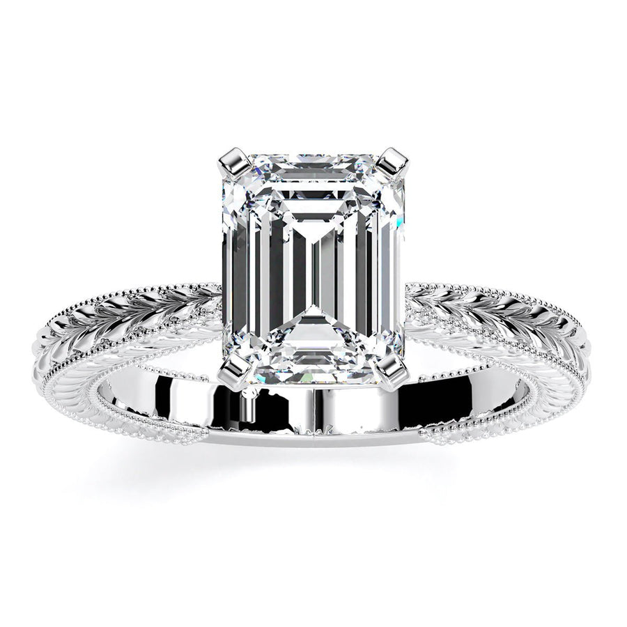 2.00 ct - Azalea - GIA Natural Emerald Diamond Engagement Ring