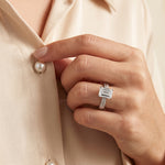 Azalea - GIA Natural Emerald Diamond Engagement Ring