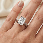 Azalea - GIA Natural Emerald Diamond Engagement Ring