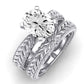 Azalea Oval Diamond Bridal Set (Lab Grown Igi Cert) whitegold