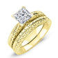 Azalea Princess Diamond Bridal Set (Lab Grown Igi Cert) yellowgold