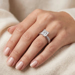 Azalea - GIA Natural Princess Diamond Engagement Ring