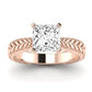 Azalea Diamond Matching Band Only (does Not Include Engagement Ring) For Ring With Princess Center rosegold