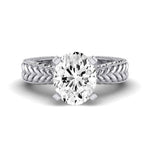 Azalea Oval Diamond Bridal Set (Lab Grown Igi Cert) whitegold