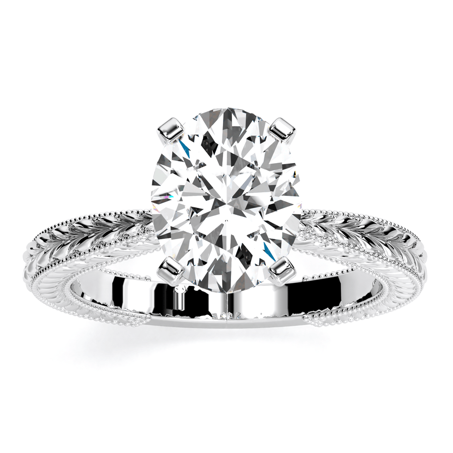 1.00 ct - Azalea - Oval Moissanite Engagement Ring