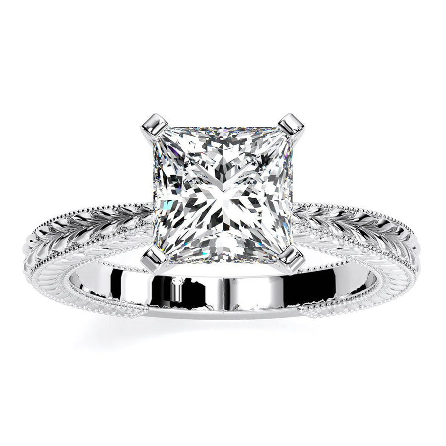 2.00 ct - Azalea - Princess Lab Diamond Engagement Ring (IGI Certified)