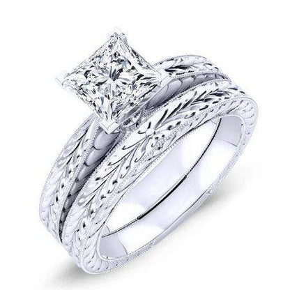 Azalea Princess Moissanite Bridal Set whitegold