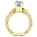 Azalea Round Diamond Engagement Ring (Lab Grown Igi Cert) yellowgold