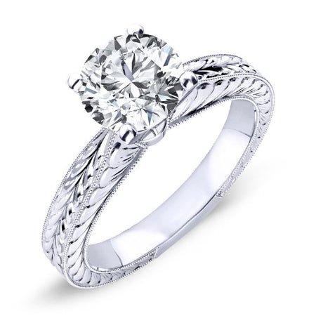 Azalea Round Diamond Engagement Ring (Lab Grown Igi Cert) whitegold