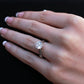 Azalea Round Moissanite Engagement Ring whitegold