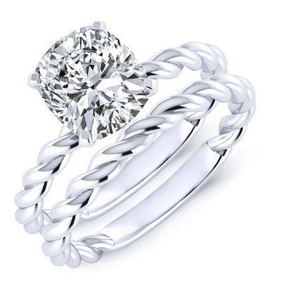 Balsam Cushion Diamond Bridal Set (Lab Grown Igi Cert) whitegold