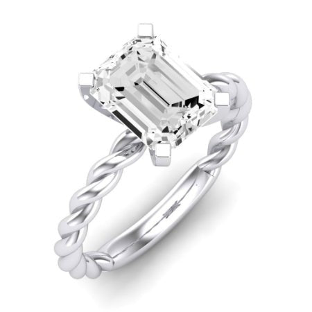 Balsam Diamond Matching Band Only ( Engagement Ring Not Included)   For Ring With Emerald Center whitegold