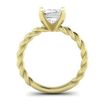 Balsam Diamond Matching Band Only ( Engagement Ring Not Included)   For Ring With Emerald Center yellowgold