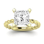 Balsam Diamond Matching Band Only (does Not Include Engagement Ring) For Ring With Princess Center yellowgold