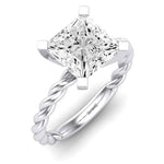 Balsam Diamond Matching Band Only (does Not Include Engagement Ring) For Ring With Princess Center whitegold
