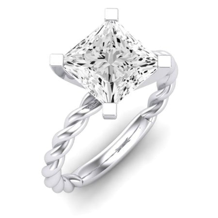Balsam Diamond Matching Band Only (does Not Include Engagement Ring) For Ring With Princess Center whitegold