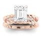 Balsam Emerald Diamond Bridal Set (Lab Grown Igi Cert) rosegold