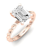 Balsam Emerald Diamond Engagement Ring (Lab Grown Igi Cert) rosegold