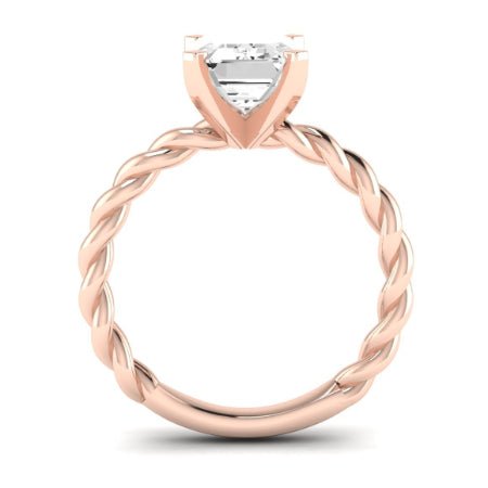 Balsam Emerald Moissanite Bridal Set rosegold