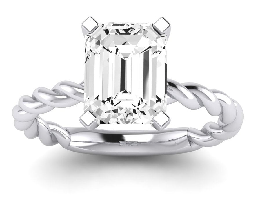 2.00 ct - Balsam - Emerald Moissanite Engagement Ring