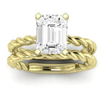 Balsam Emerald Diamond Bridal Set (Lab Grown Igi Cert) yellowgold