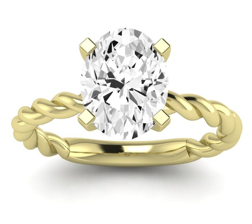 Balsam - GIA Natural Oval Diamond Engagement Ring - BeverlyDiamonds