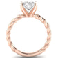 Balsam Oval Diamond Engagement Ring (Lab Grown Igi Cert) rosegold