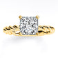 Balsam - GIA Natural Princess Diamond Engagement Ring - BeverlyDiamonds