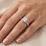 Balsam - GIA Natural Princess Diamond Engagement Ring