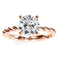 Balsam Round Diamond Engagement Ring (Lab Grown Igi Cert) rosegold